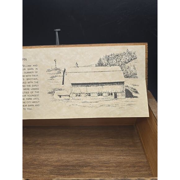 Vintage Primitive Reclaimed Barn Wood Box 12x3.5x6” Rustic Farmhouse Decor - Picture 3 of 7